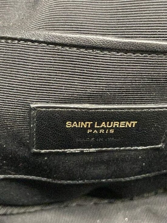 Saint Laurent Paris Shoulder Bag Red Chain Leather - Picture 8 of 15